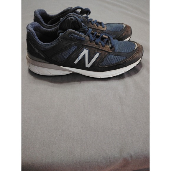 New Balance 990v5 Men 10.5 Navy Blue Suede Running Athletic Preppy Shoe M990NV5* - Picture 5 of 13
